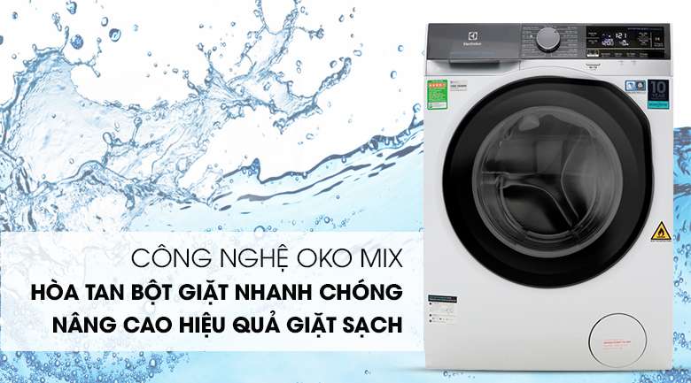 Công nghệ OKO MIX - Máy giặt sấy Electrolux Inverter 8 kg EWW8023AEWA