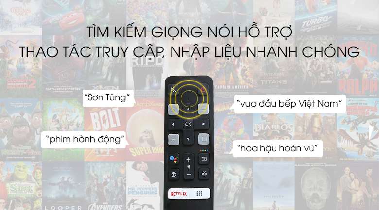 Android Tivi TCL 40 inch 40S6500 - remote thông minh