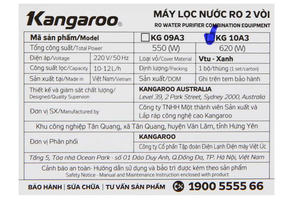 May Loc Nuoc Kangaroo Kg10a3 8 Org