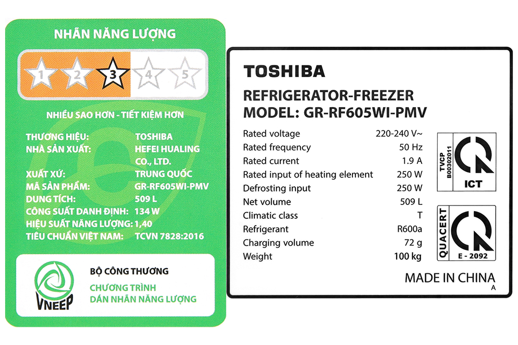 Tu Lanh Toshiba Inverter 509 Lit Gr Rf605wi Pmv06 Mg 14